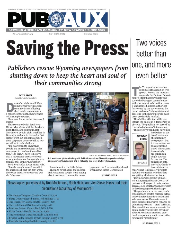 Current issue of Publishers' Auxiliary