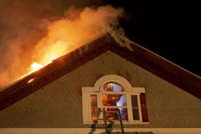 Dylan Kelley | The Herald of Randolph (Vermont)
Firefighters from four towns—Bethel, East Randolph, Royalton, and Barnard—battle an apartment fire in downtown Bethel in the pre-dawn hours of Sunday morning. (4/4/19) Dylan Kelley | The Herald of Randolph (Vermont)
Firefighters from four towns—Bethel, East Randolph, Royalton, and Barnard—battle an apartment fire in downtown Bethel in the pre-dawn hours of Sunday morning. (4/4/19)