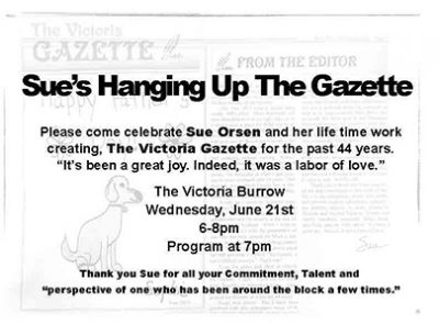 Mary Meuwissen, former mayor of Victoria, and others distributed a neighborhood party invitation via Facebook. (Sue Orsen) Mary Meuwissen, former mayor of Victoria, and others distributed a neighborhood party invitation via Facebook. (Sue Orsen)