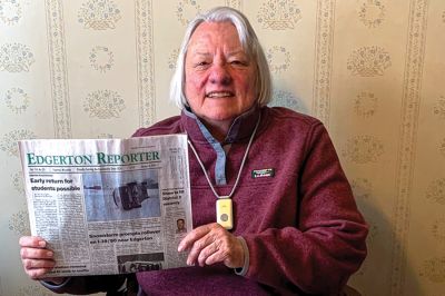 This year, the Edgerton Reporter celebrates its 150th year of weekly miracles. It’s also a sentimental anniversary for Diane Everson (pictured), who spent most of her adult life laboring alongside her parents, Helen and Harlan, who bought the newspaper in 1951. This year, the Edgerton Reporter celebrates its 150th year of weekly miracles. It’s also a sentimental anniversary for Diane Everson (pictured), who spent most of her adult life laboring alongside her parents, Helen and Harlan, who bought the newspaper in 1951.