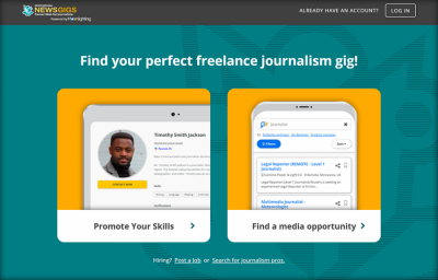 NewsGigs enables journalists, editors, photographers and other media pros to quickly find opportunities with local media outlets in need of skilled freelance, part-time and full-time help.