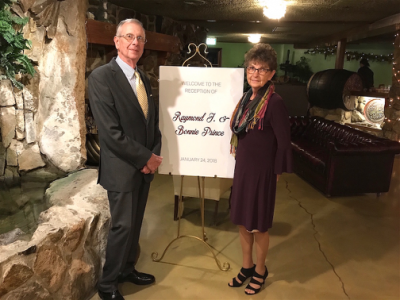 Ray Prince and wife, Bonnie, were honored at Cal Poly’s 2018 International Graphic Communication Week banquet held at the Madonna Inn in San Luis Obispo.