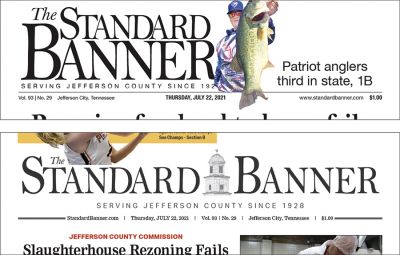 The newspaper in Jefferson City, Tennessee, updates its
design every few years to keep the readers’ interest.