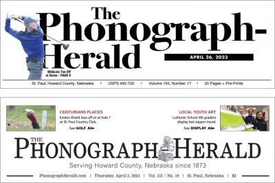 The Phonograph-Herald was one of my favorite redesigns. The publisher wasn’t afraid of change and the results were incredible. Above is the old flag (top) and new flag (bottom).