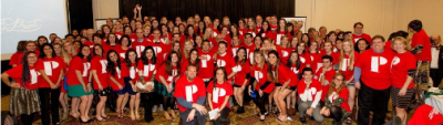 “P is for Prince.” Cal Poly students gathered wearing T-shirts as an expression of thanks to Ray Prince for his support of education. “P is for Prince.” Cal Poly students gathered wearing T-shirts as an expression of thanks to Ray Prince for his support of education.