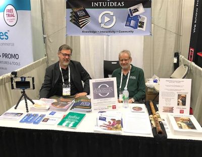 Co-authors of Introduction to Graphic Communication, John Parsons and Harvey Levenson, exhibited customized versions of Clickable Paper training books at PRINTING United. Co-authors of Introduction to Graphic Communication, John Parsons and Harvey Levenson, exhibited customized versions of Clickable Paper training books at PRINTING United.