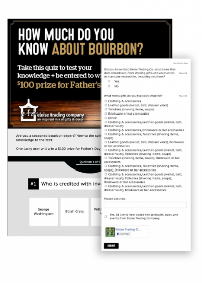 The quiz saved $2,100 in revenue, and with lead-gen questions and email opt-ins, they identified a list of hot leads of people who asked to be contacted about a personalized interior design consultation. The quiz saved $2,100 in revenue, and with lead-gen questions and email opt-ins, they identified a list of hot leads of people who asked to be contacted about a personalized interior design consultation.