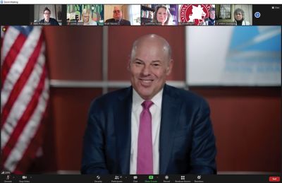 Postmaster General Louis DeJoy met with NNA members via Zoom on March 19.