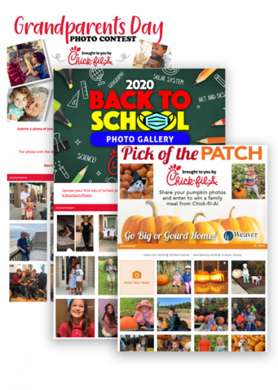 They switched their concept to different monthly family-themed photo contests such as Grandparent’s Day and Back to School. The results were even better, and not only did Chick-fil-A continue sponsoring this year’s campaign, but they even signed on for another year. They switched their concept to different monthly family-themed photo contests such as Grandparent’s Day and Back to School. The results were even better, and not only did Chick-fil-A continue sponsoring this year’s campaign, but they even signed on for another year.
