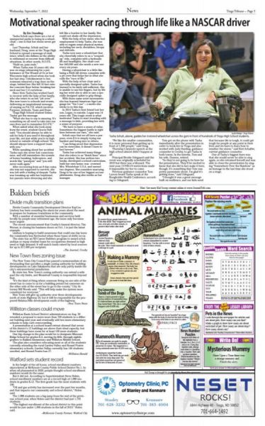 Page with Kid Scoop youth feature in Tioga Tribune Page with Kid Scoop youth feature in Tioga Tribune