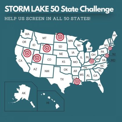 If you live in Delaware, Kentucky, Louisiana, Nevada, North Dakota, Rhode Island, Utah, or Wyoming, we CHALLENGE you to bring STORM LAKE to your classroom or community. If you live in Delaware, Kentucky, Louisiana, Nevada, North Dakota, Rhode Island, Utah, or Wyoming, we CHALLENGE you to bring STORM LAKE to your classroom or community.