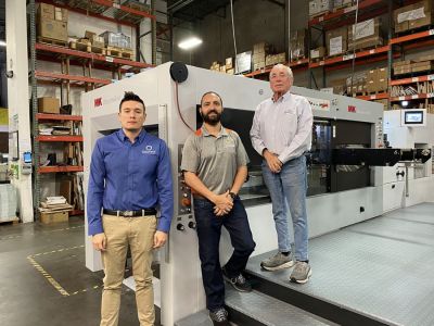 The SunDance team is pictured with the Easymatrix from HEIDELBERG, installed in March 2022. The SunDance team is pictured with the Easymatrix from HEIDELBERG, installed in March 2022.